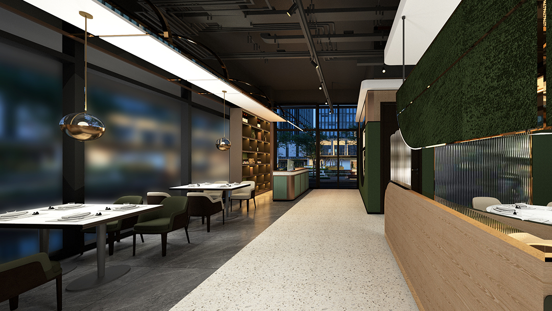 杭州庭院式中式餐廳裝修設(shè)計