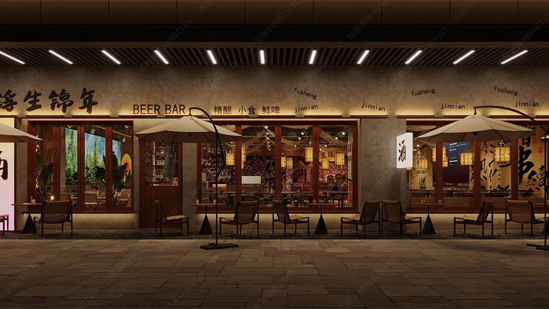 杭州古典中式餐廳裝修設(shè)計