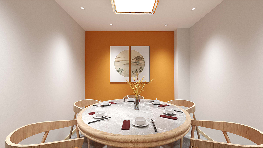 杭州簡(jiǎn)約中式餐廳裝修設(shè)計(jì)