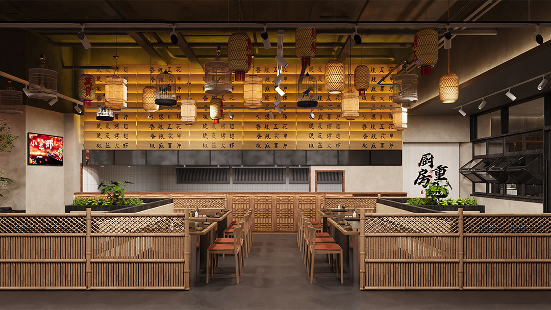 杭州煙火氣中餐廳裝修設(shè)計(jì)