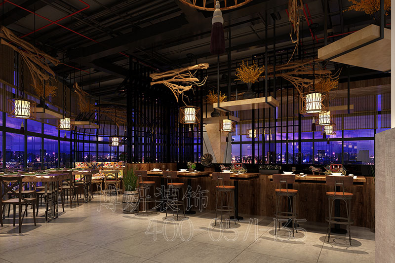 杭州人氣小吃店裝修設計，專業(yè)餐飲店裝修，打造回頭客超多的店鋪空間