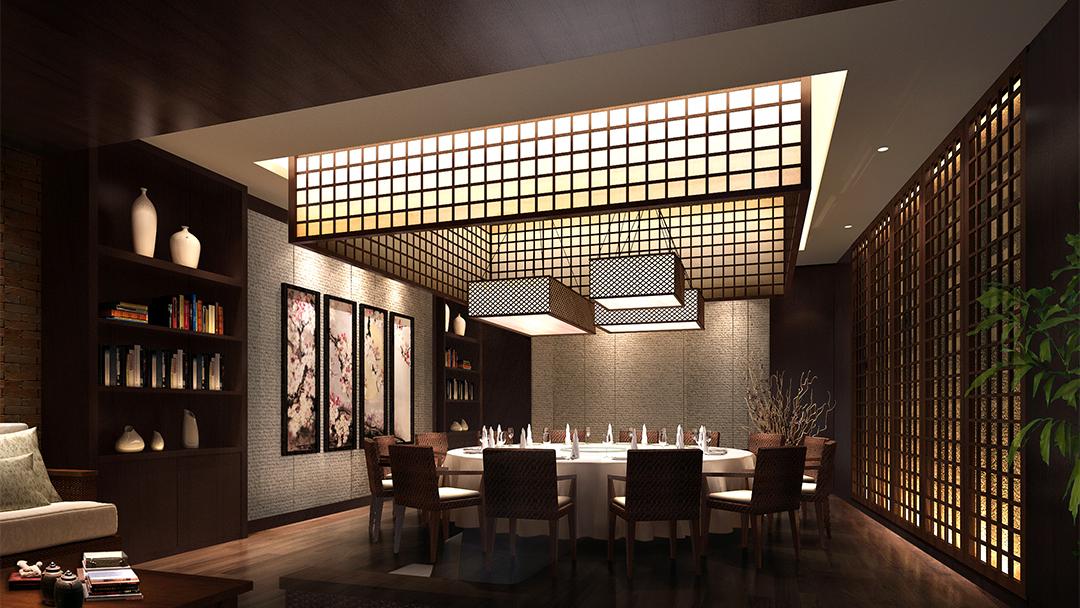 杭州養(yǎng)生火鍋餐飲店裝修設(shè)計(jì)