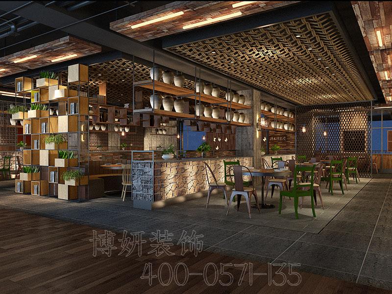 杭州中式快餐店裝修攻略，怎么裝修省錢又好看？
