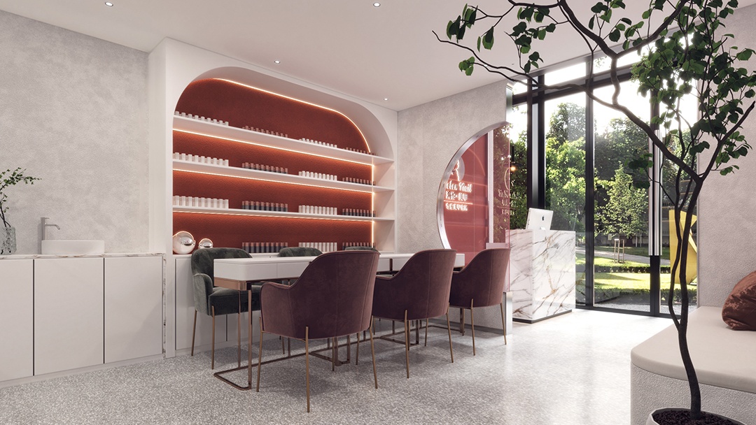 杭州韓系美甲店裝修設(shè)計(jì)