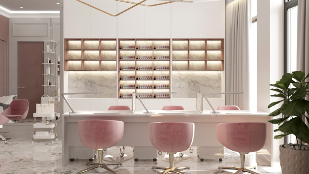 杭州簡(jiǎn)約風(fēng)美甲店裝修設(shè)計(jì)