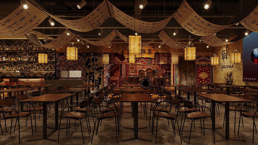 杭州露營風(fēng)戶外酒吧裝修設(shè)計