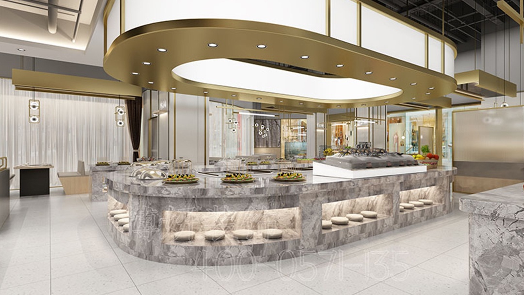 杭州現(xiàn)代簡(jiǎn)約風(fēng)快餐店裝修設(shè)計(jì)