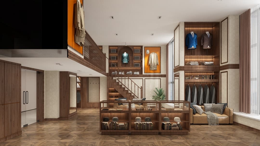 杭州高端西裝定制店裝修設(shè)計(jì)