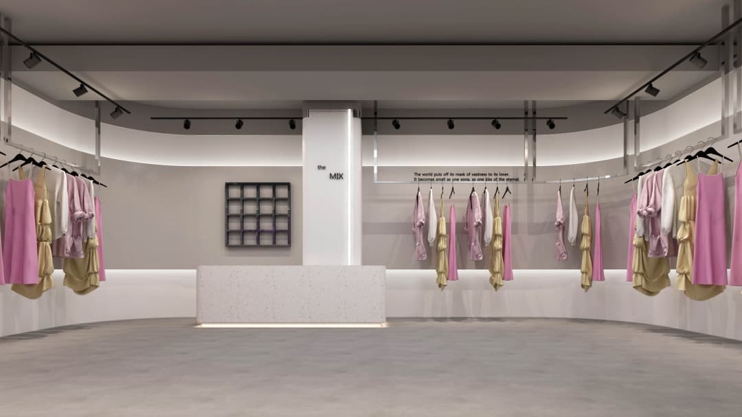 杭州日式侘寂風女裝店裝修設計