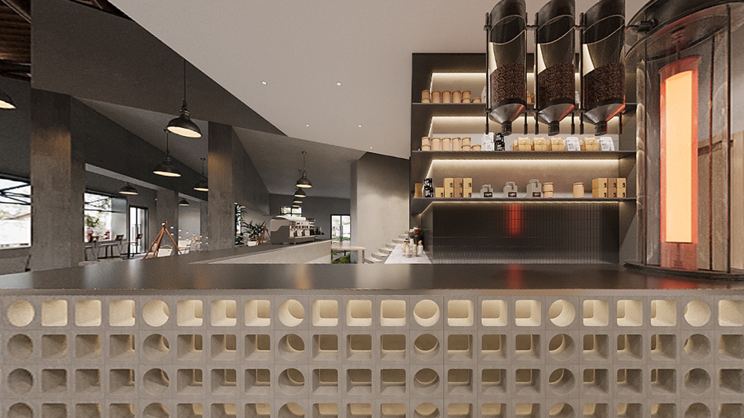 杭州工業(yè)風(fēng)奶茶店裝修設(shè)計